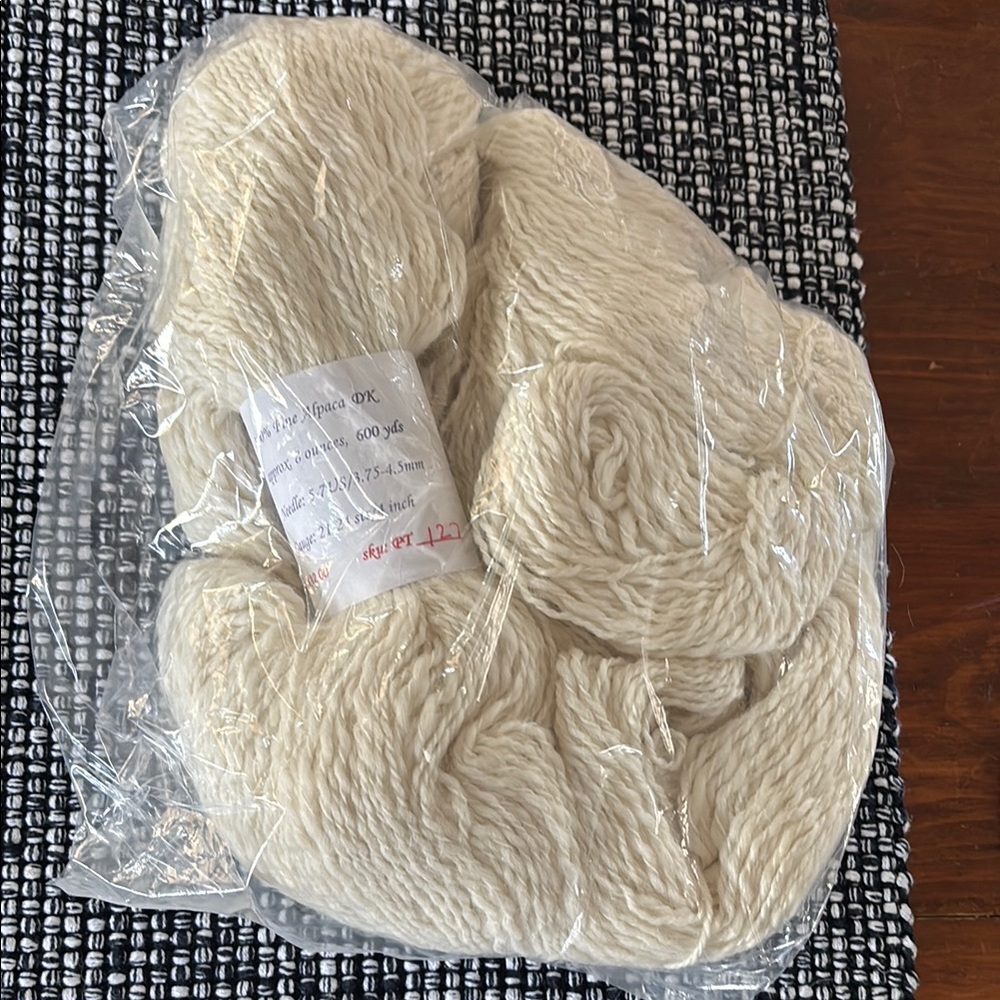 Cream Yarn Skein
